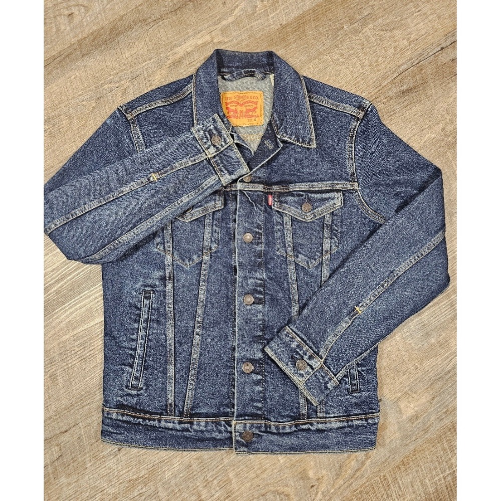 Levi's Original Trucker Denim Jacket Women's Small Blue Jean Jacket 71557-02